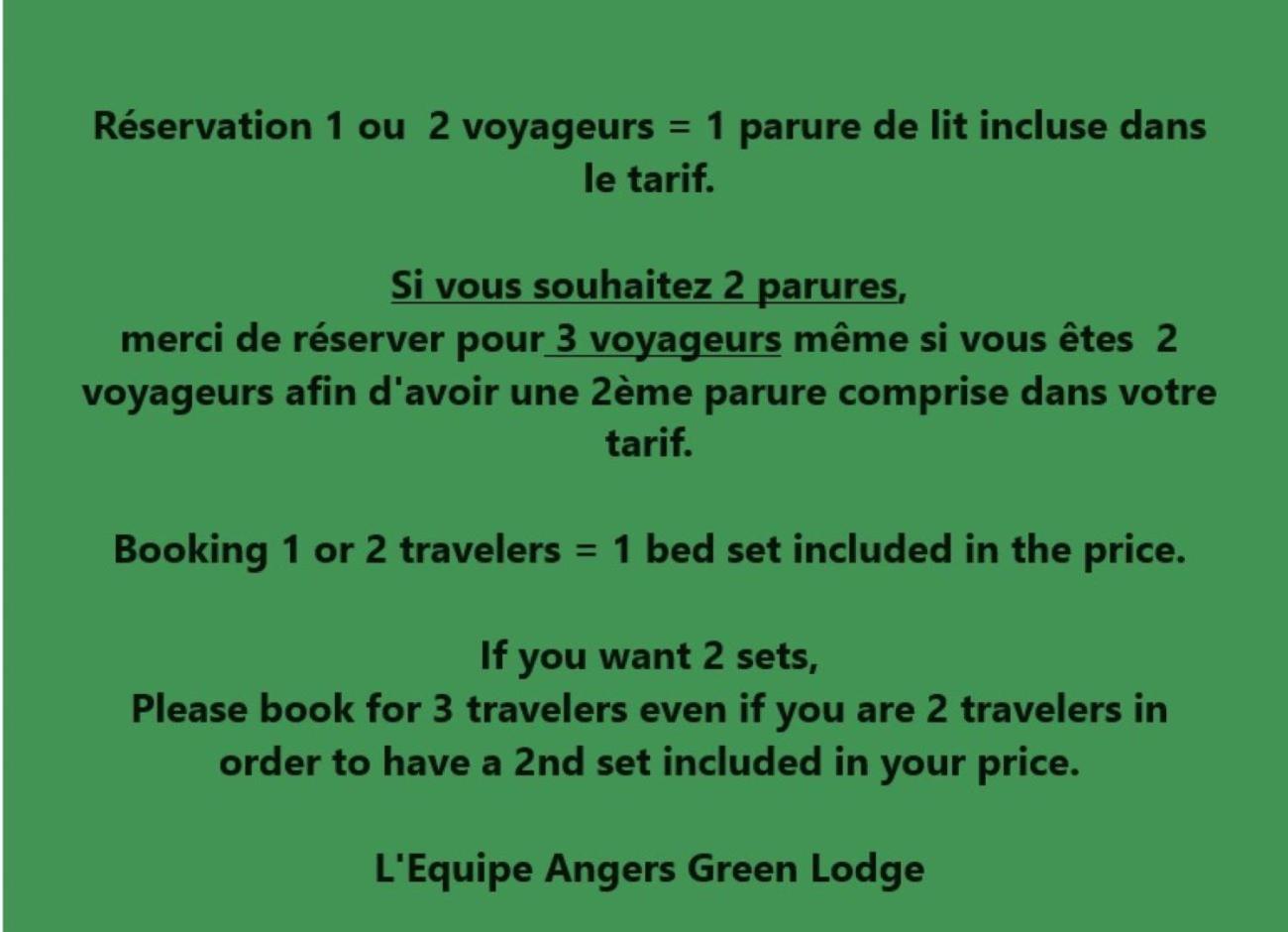 Angers Green Lodge Esterno foto
